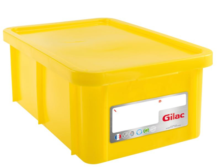 Cutie Cu Capac Depozitare - Transport Alimente 35 L - GALBEN2 [3]