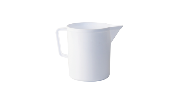 Cana gradata cu maner inhis alba- 5 L [3]