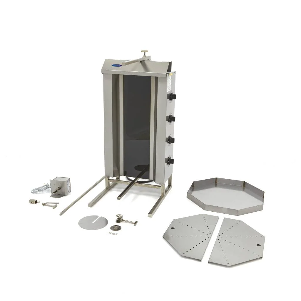 Rotisor de Kebab sau Shaorma Electric - 4 Arzătoare - 50 kg de Carne [2]
