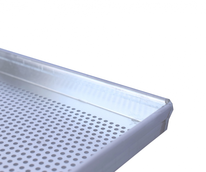 Tava aluminiu perforat - 3 margini, 60x80xh2cm [3]