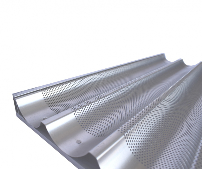 Tava baghete aluminiu 60x40 - 5 canale longitudinale, cadru nituit [4]