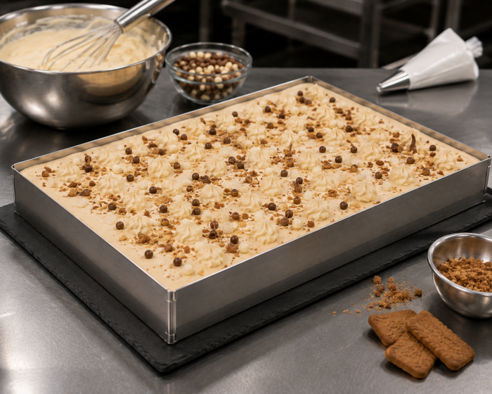 Tava cofetarie din inox cu o margine detasabila 580x400x20 mm [3]
