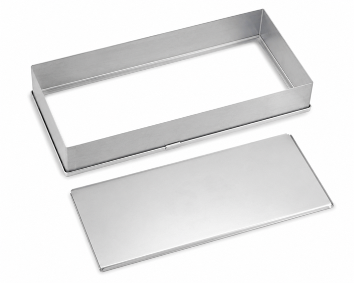 Tava cofetarie din aluminiu cu fund detasabil 580x200x50 mm [3]