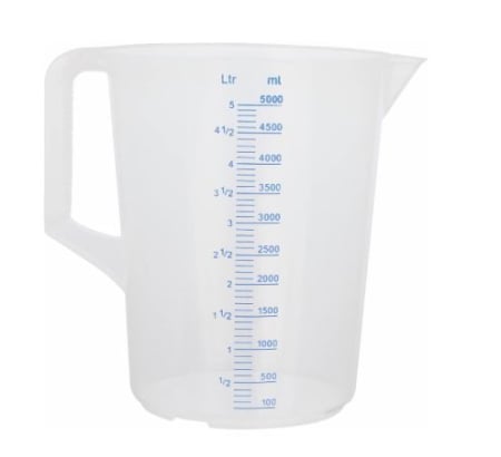 Alte utilaje/Accesorii - Cana gradata  5l cu maner inchis