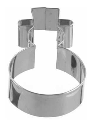Totul pentru Cofetarie, Patiserie,Pizza - Decupator Inox Om de Zapada  14.5 x 8 cm