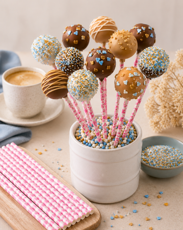 Matrite ciocolaterie - Betisoare lollipops/cakepops 48 buc 15 cm