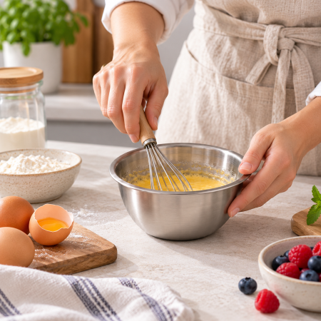 Totul pentru Cofetarie, Patiserie,Pizza - Bol inox mixare Ø16.5 cm volum 0.9 litri