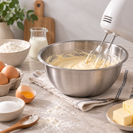 Totul pentru Cofetarie, Patiserie,Pizza - Bol inox mixare Ø20 cm volum 1.85 litri