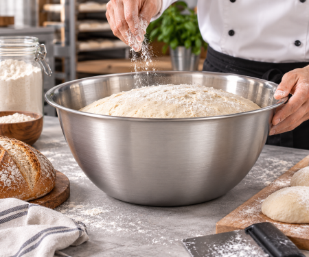 Totul pentru Cofetarie, Patiserie,Pizza - Bol inox mixare Ø33 cm volum 6.7 litri