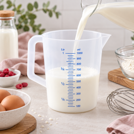 Cana gradata plastic pentru masurare  1 l