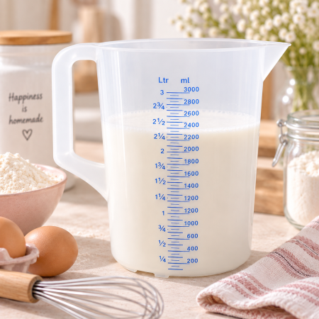 Cana gradata plastic pentru masurare - 3 l