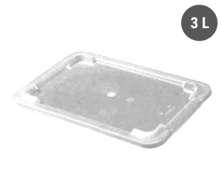 Accesorii Horeca/Depozitare/Transport - Capac Din Plastic Transparent Pentru Recipiente 3L