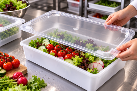 Accesorii Horeca/Depozitare/Transport - Capac din plastic transparent pentru recipiente 5L