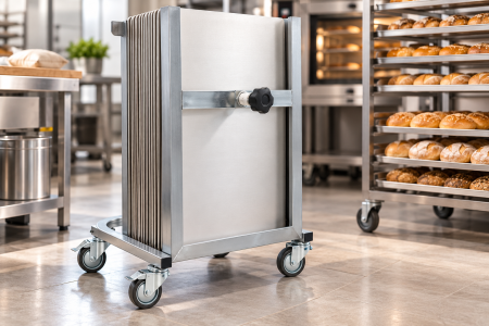 Totul pentru Cofetarie, Patiserie,Pizza - Carucior suport si transport hartie de copt