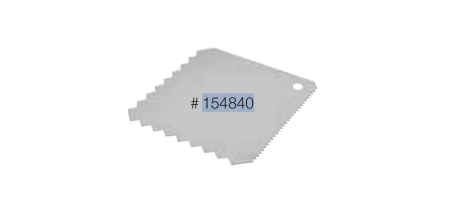 Totul pentru Cofetarie, Patiserie,Pizza - Rascheta Aluat Inox, 10 x10 cm
