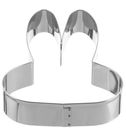 Decupatoare, Cutite - Decupator Inox Cap de  Iepure 17 x 12.5 cm