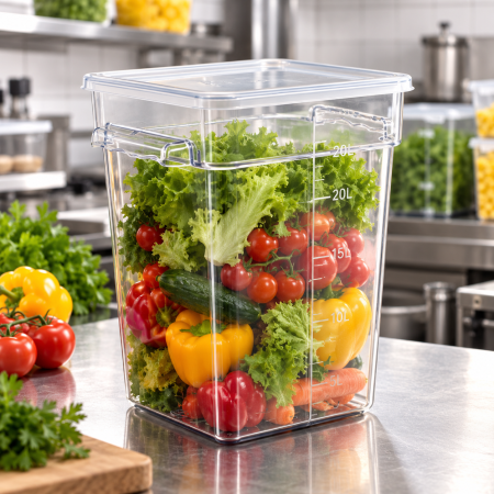 Depozitare,GN,Policarbonat - Container alimente 20,8 L