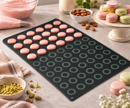 Covoras din silicon pentru macarons 40x60 cm