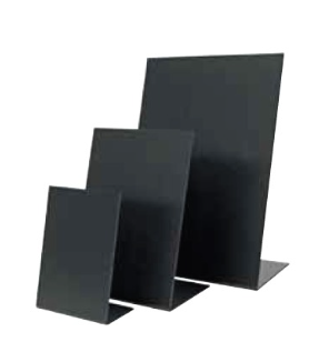 Totul pentru Cofetarie, Patiserie,Pizza - Tabla Meniu Din PVC Negru - Set 5 bucati - 198950