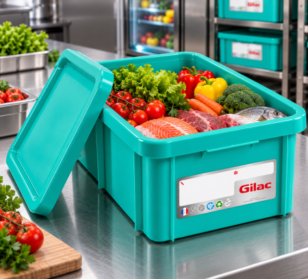 Totul pentru Cofetarie, Patiserie,Pizza - Cutie cu capac depozitare transport alimente 35 L - G119811
