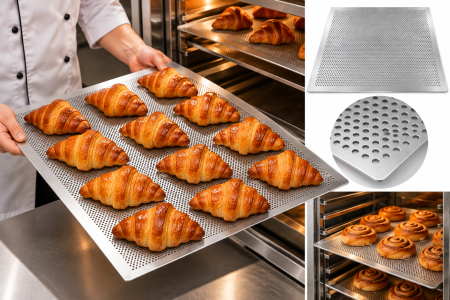 Tavi,Retine Pizza - Planseta din aluminiu operforat 60 x 40