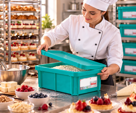 Accesorii Horeca/Depozitare/Transport - Cutie cu capac depozitare ransport alimente 12 L