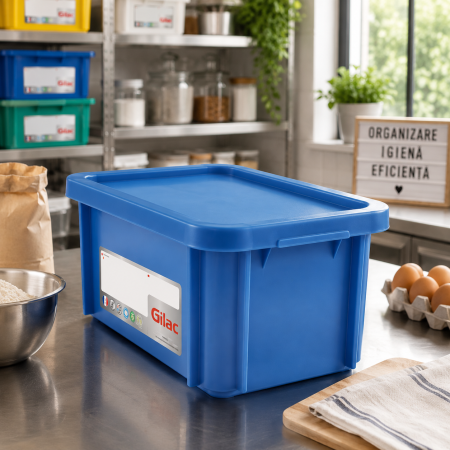 Depozitare,transport - Cutie cu capac depozitare transport alimente 15 L