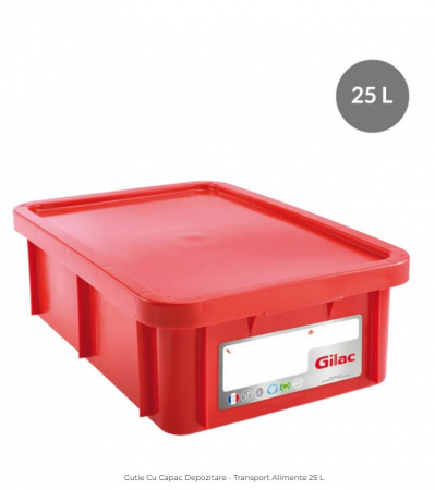 Accesorii Horeca/Depozitare/Transport - Cutie Cu Capac Depozitare - Transport Alimente 25 L - G119709