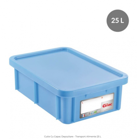 Accesorii Horeca/Depozitare/Transport - Cutie Cu Capac Depozitare - Transport Alimente 25 L - G119710