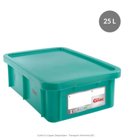 Accesorii Horeca/Depozitare/Transport - Cutie Cu Capac Depozitare - Transport Alimente 25 L - G119711