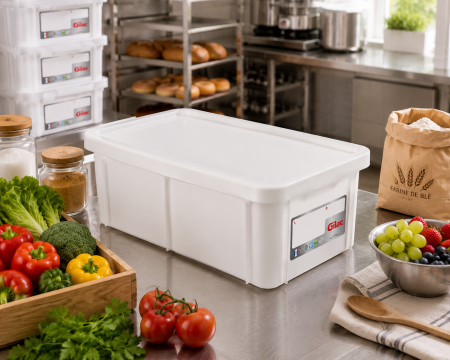 Accesorii Horeca/Depozitare/Transport - Cutie cu capac depozitare transport alimente 35 L