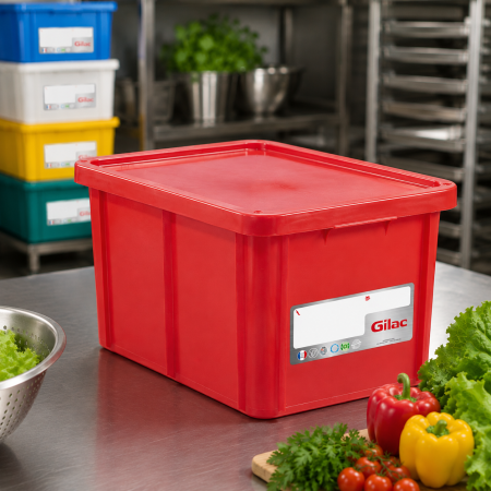 Accesorii Horeca/Depozitare/Transport - Cutie Cu Capac Depozitare - Transport Alimente 55 L
