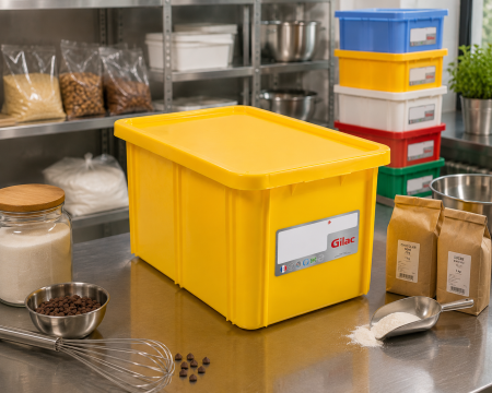 Accesorii Horeca/Depozitare/Transport - Cutie Cu Capac Depozitare - Transport Alimente 55 L