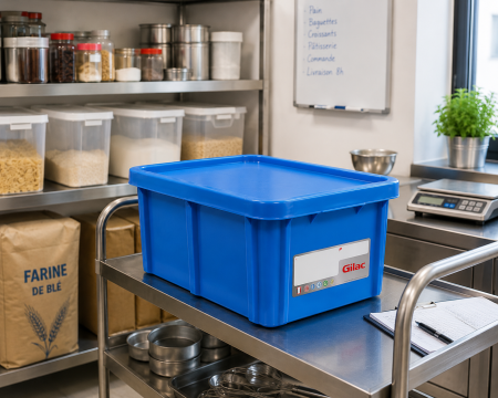Accesorii Horeca/Depozitare/Transport - Cutie Cu Capac Depozitare - Transport Alimente 55 L