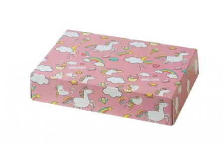 Tavi, Forme/Folii Coacere, Cosuri - Cutie Cadou pentru dulciuri - Pink Unicorn