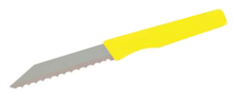 Cutite Brutarie - Cutit Brutar lama ondulata L 18,5 cm - Galben - 260965