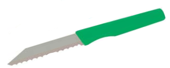 Cutite Brutarie - Cutit Brutar lama ondulata L 18,5 cm - Verde - 260964