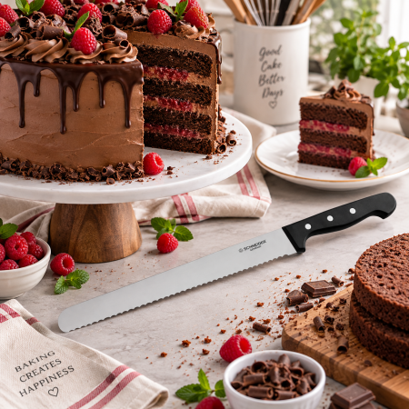 Cutite Patiserie - Cutit cofetar lama zimtata L 36 cm
