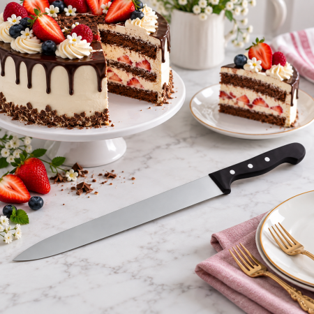 Cutite Patiserie - Cutit tort lama neteda L 23 cm