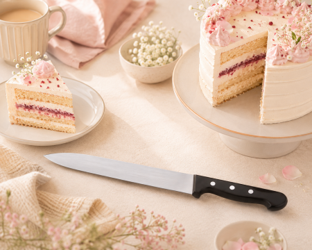 Decupatoare, Cutite - Cutit tort lama neteda L 28 cm