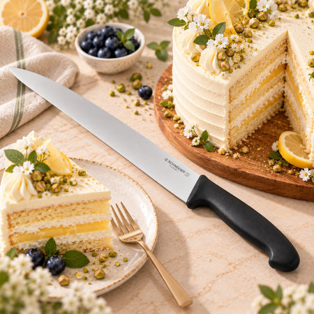 Totul pentru Cofetarie, Patiserie,Pizza - Cutit tort lama neteda L 31 cm