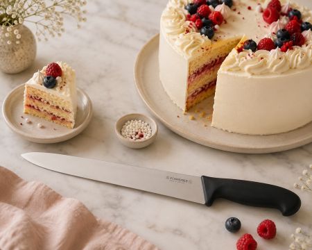 Decupatoare, Cutite - Cutit tort lama neteda L 31 cm