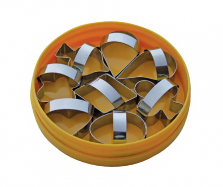 Geometrice - Decupatoare Inox Forme Cards, Cutie 8 Buc - 199175