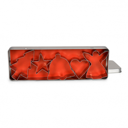 Decupatoare Sarbatori - Decupatoare Inox Forme Craciun, Cutie 5buc