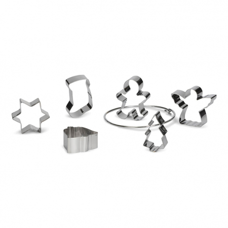 Decupatoare Sarbatori - Decupatoare Inox Forme Craciun, Cutie 6buc