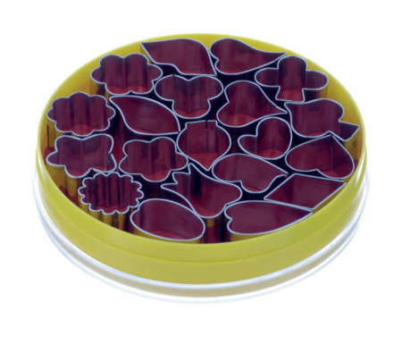 Decupatoare Evenimente (nunta, botez, aniversare) - Decupatoare inox Forme Flori, Cutie 20 buc