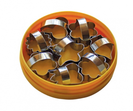 Geometrice - Decupatoare Inox Forme Flori, Cutie 8 buc