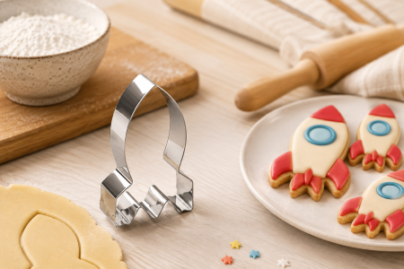 Decupator inox forma racheta 7 cm