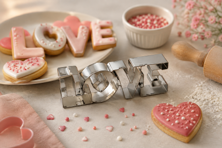 Decupator inox love 11 cm