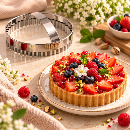 Totul pentru Cofetarie, Patiserie,Pizza - Decupator inox rotund ondulat Ø12 cm